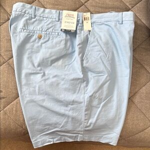 Izod Blue Flat Front Shorts Casual Summer Style